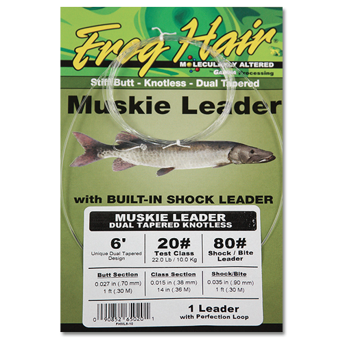 Muskie Leaders froghairfishing
